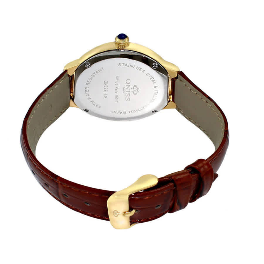 Oniss ON3322-L Quartz Crystal Black Dial Ladies Watch ON3322-LG/BK