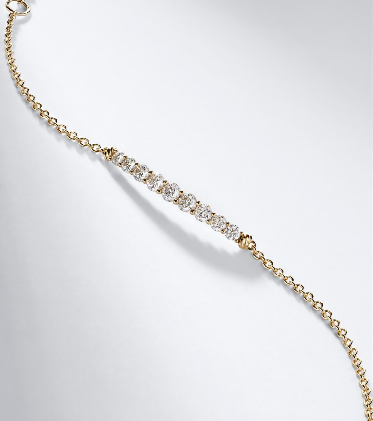 David Yurman Petite Pavé 18kt gold bracelet with diamonds