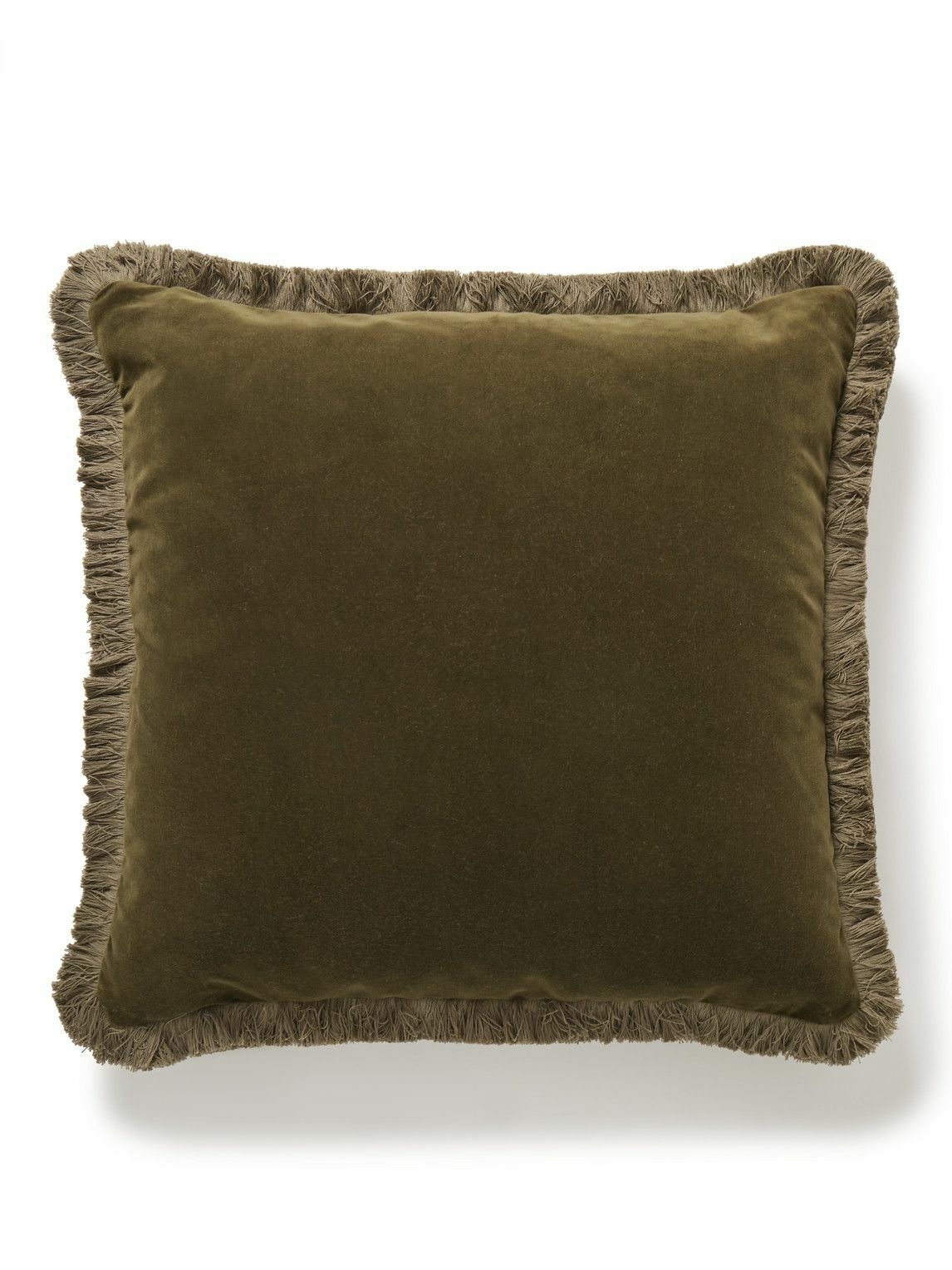 Photo: Soho Home - Margeaux Fringed Cotton-Blend Velvet Cushion