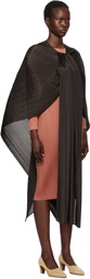 PLEATS PLEASE ISSEY MIYAKE Brown Madame-T December Stole