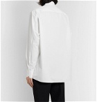 Valentino - Logo-Print Cotton-Poplin Shirt - White