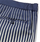 Odyssee - Fournel Mid-Length Striped Swim Shorts - Blue