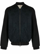 By Walid Black Otto Embroidered Bomber Jacket