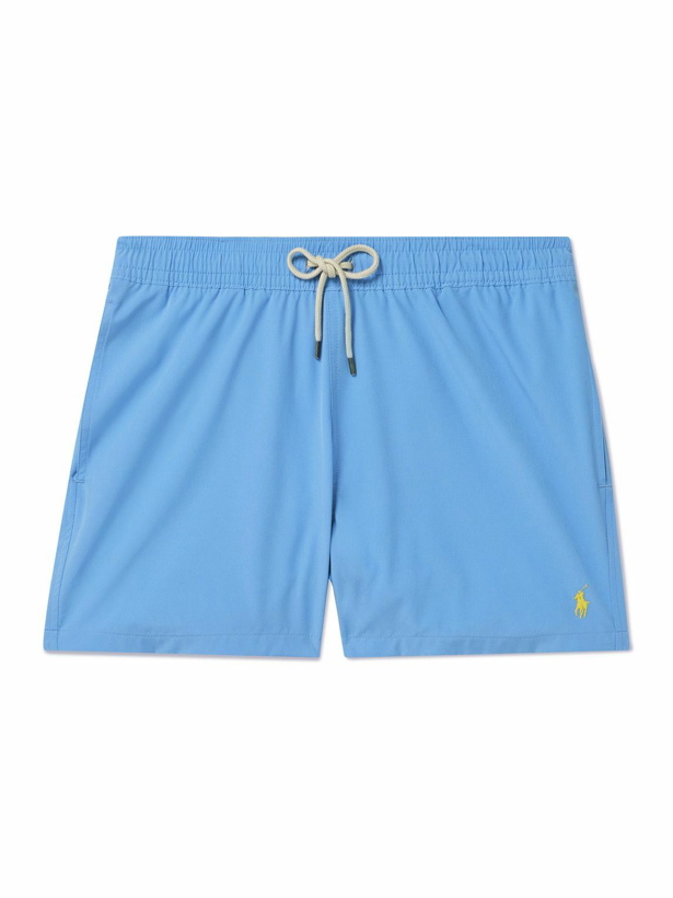 Photo: Polo Ralph Lauren - Traveler Straight-Leg Mid-Length Swim Shorts - Blue