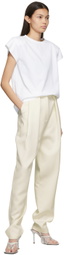 Magda Butrym Off-White Shaldon Pleated Trousers