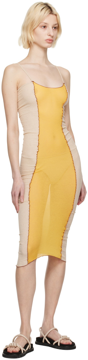 Baserange Yellow Sun Shok Maxi Dress Baserange