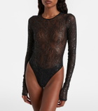 Wardrobe.NYC Floral lace bodysuit
