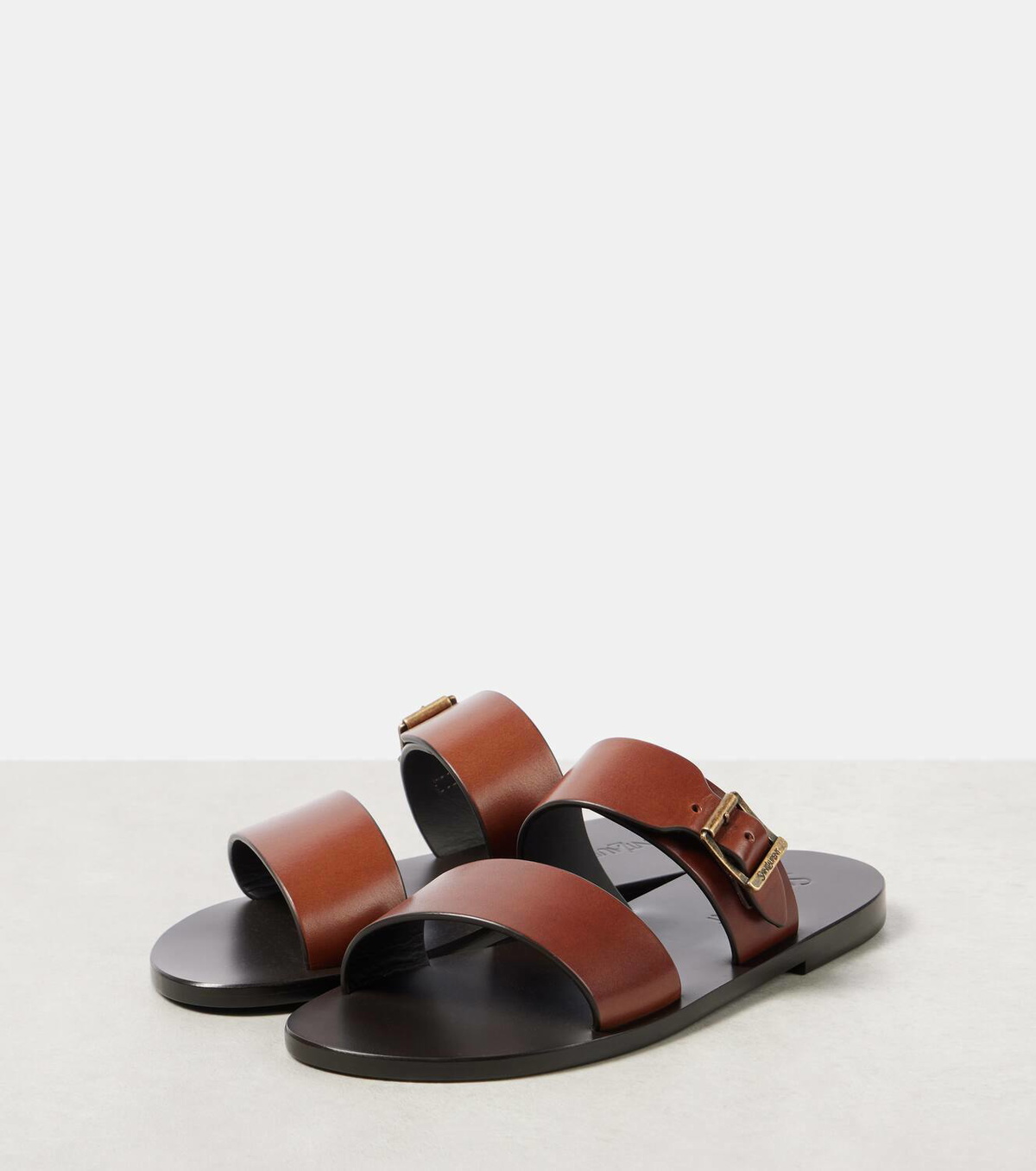 Saint Laurent Ios leather slides