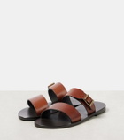 Saint Laurent Ios leather slides