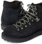 Diemme - Roccia Vet Leather-Trimmed Suede Hiking Boots - Black