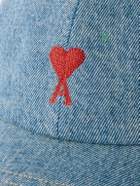 AMI PARIS - Logo-Embroidered Denim Baseball Cap