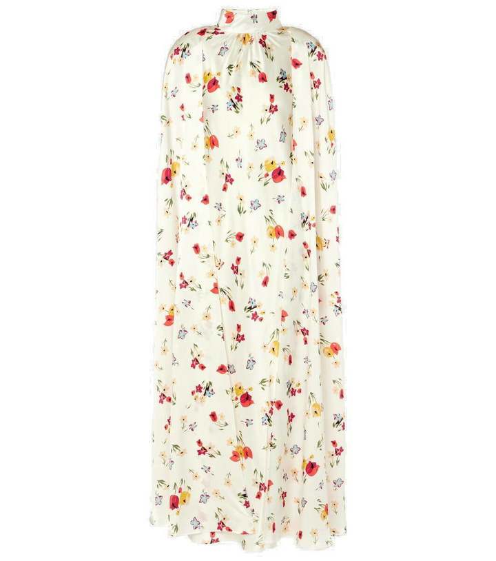 Photo: Rodarte Floral caped silk maxi dress