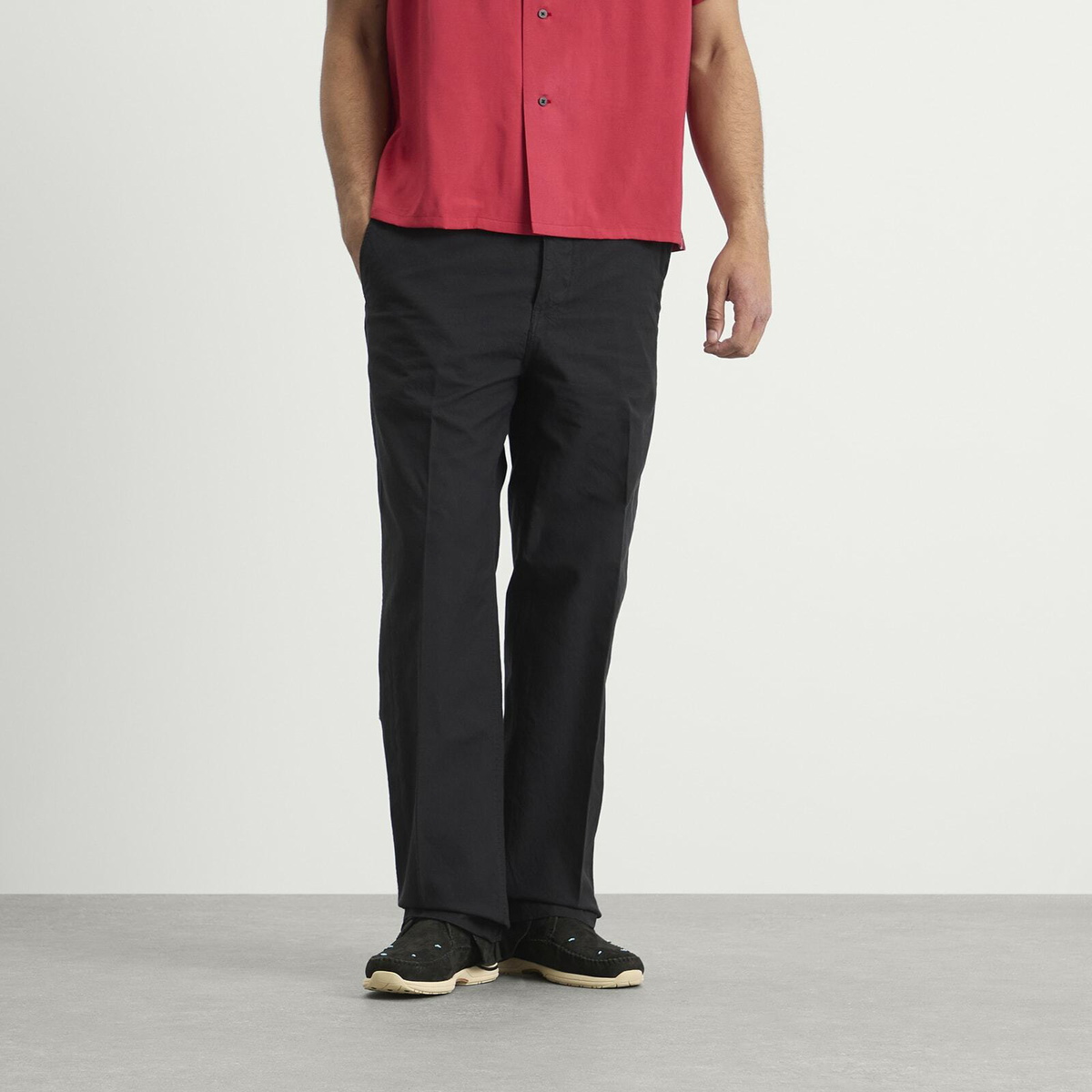 Visvim Men's Saga Chino in Black