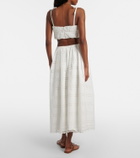 Faithfull Abajo broderie anglaise midi skirt