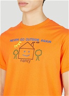 Nancy - Never Go Outside Again T-Shirt in Orange