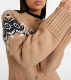 Khaite Suzette Fair Isle cashmere-blend cardigan
