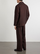 Kartik Research - Rabari Embroidered Linen Suit Jacket - Brown