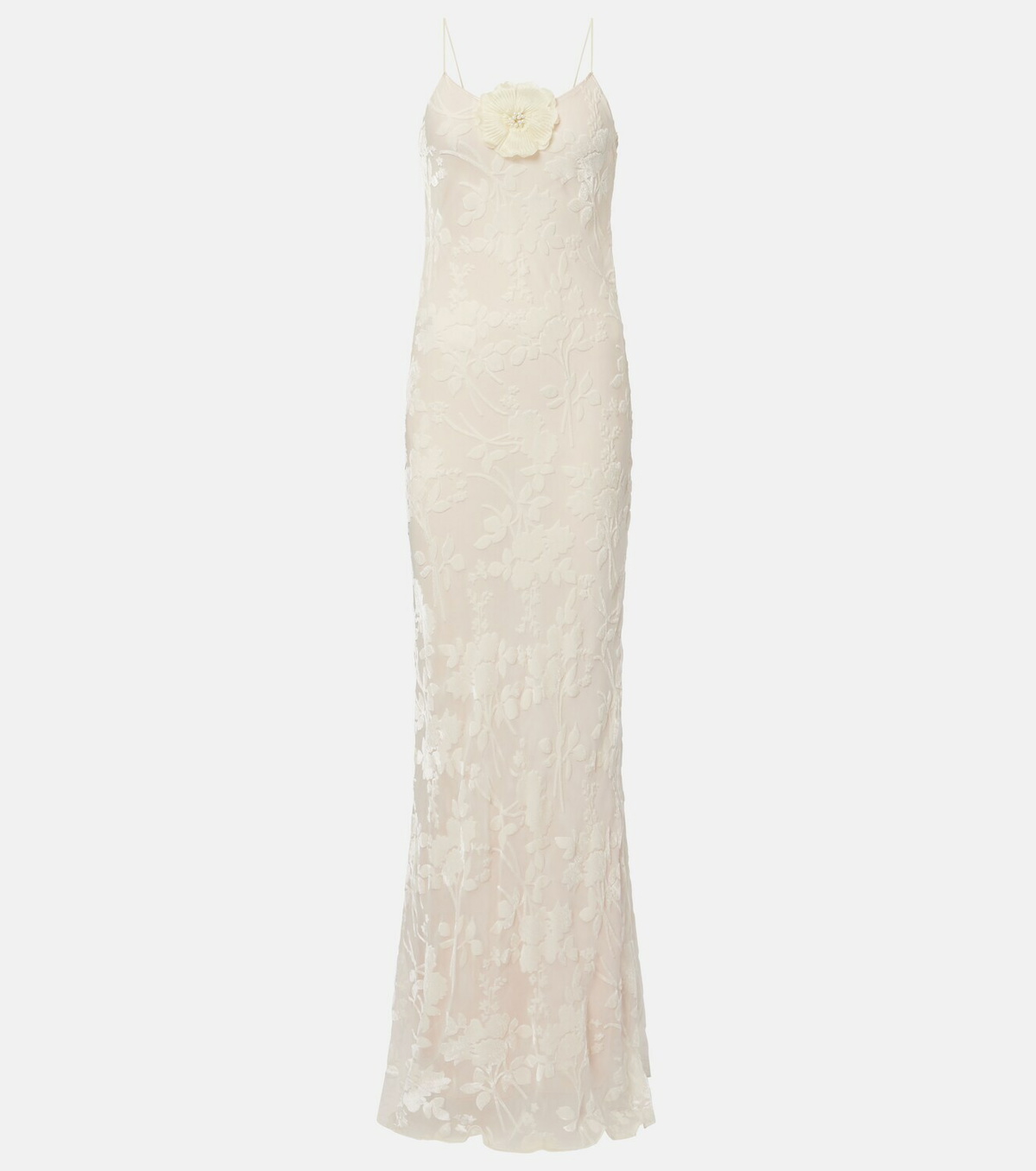 Rodarte Devoré floral velvet gown