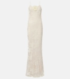 Rodarte Devoré floral velvet gown