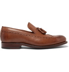 Grenson - Lucien Burnished-Leather Tasselled Loafers - Men - Tan