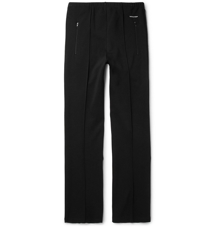 Photo: Balenciaga - Slim-Fit Stretch-Jersey Sweatpants - Black