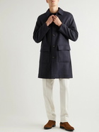 Loro Piana - Double-Faced Cashmere-Blend Coat - Blue