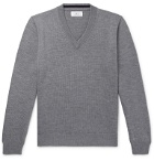 Mr P. - Mélange Merino Wool Sweater - Gray