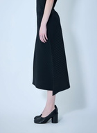 Issey Miyake Diagonal Textured Midi Skirt