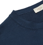Altea - Textured-Knit Linen and Cotton-Blend Sweater - Blue