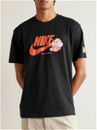 Nike - Max90 Logo-Print Cotton-Jersey T-Shirt - Black