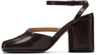 Maison Margiela Brown Tabi Pump Heeled Sandals