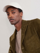 Purdey - Logo-Embroidered Cotton-Corduroy Baseball Cap - Neutrals