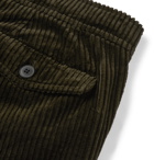 NN07 - Copenhagen Slim-Fit Cotton-Corduroy Drawstring Trousers - Green