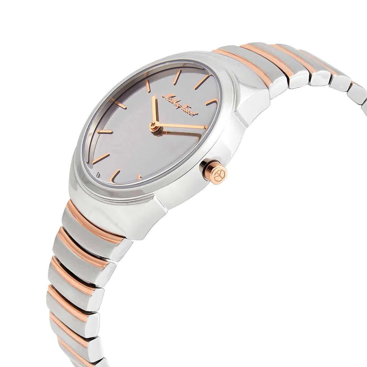 Mathey-Tissot Mandy Quartz Silver Mirror Dial Ladies Watch D1091RS