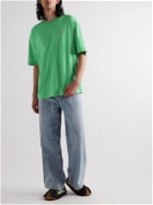Acne Studios - Exford Oversized Logo-Appliquéd Cotton-Jersey T-Shirt - Green