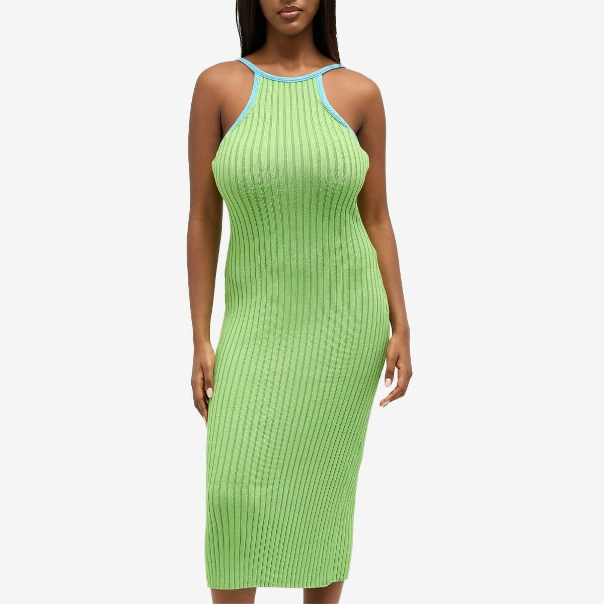 Stine Goya Women's Layden Ribbed Dress in Kelly Green Stine Goya
