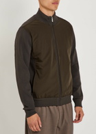 Raith Paco Hybrid Panelled Knit Jacket Dark Green