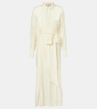 Plan C Belted silk shirtdress