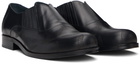 Stefan Cooke Black Perforated Slip On Loafers