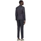 Z Zegna Navy Double-Breasted Suit