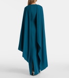 Roksanda Deena caped crêpe gown