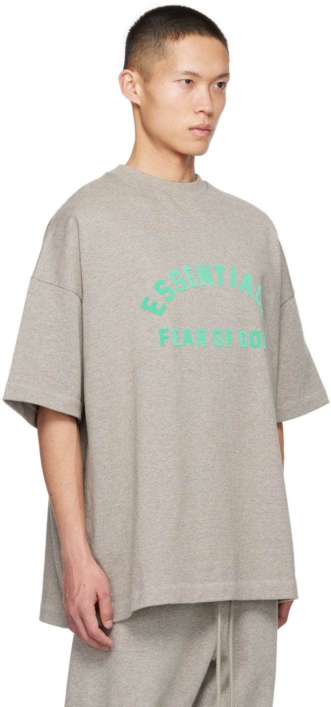 関税込＊FEAR OF GOD ESSENTIALS＊SS25 Tシャツ ' ヘザーグレー' Fear of God Essentials SS24 drop2 Crewneck T-Shirt 'Light