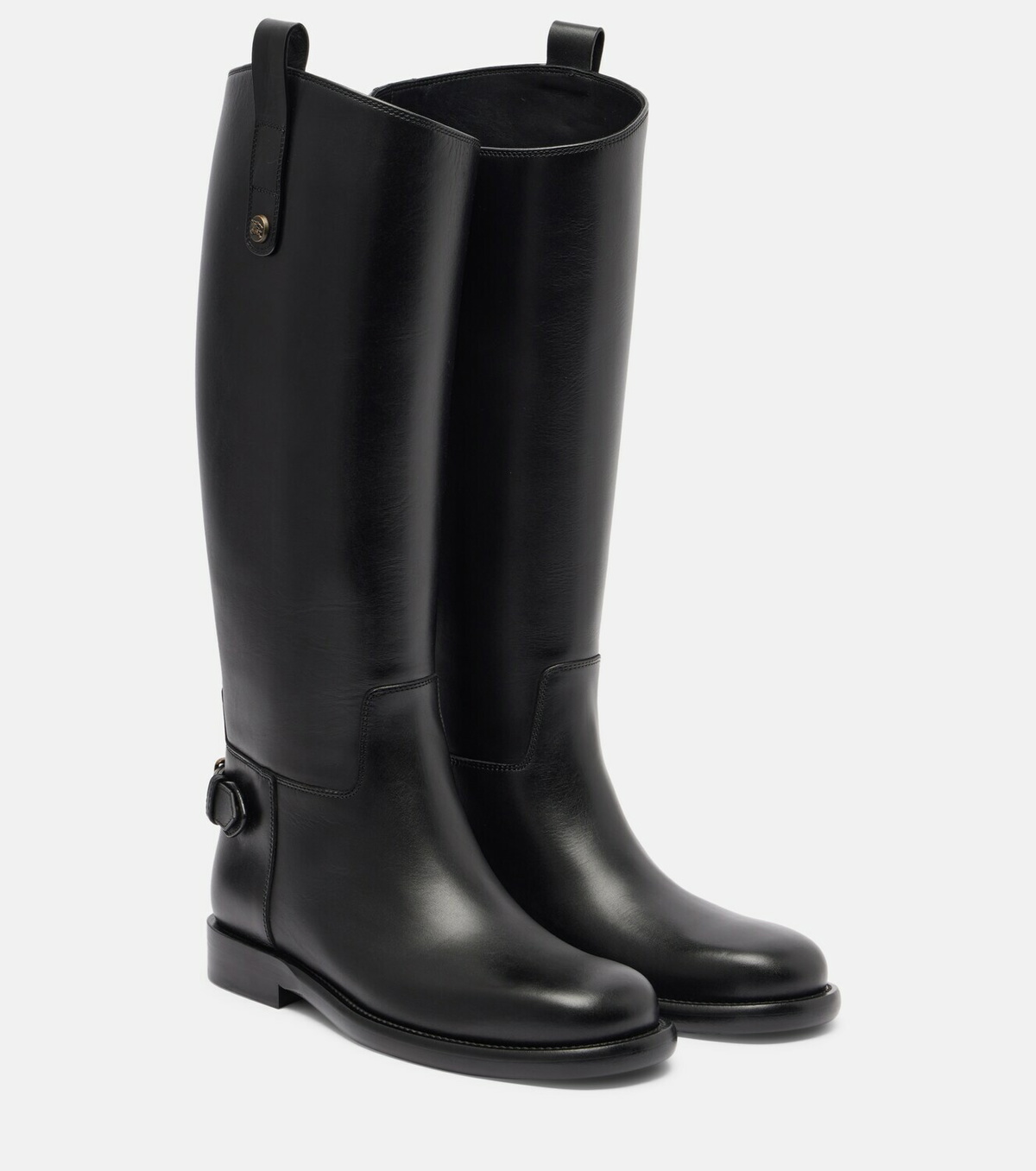 Burberry Cavalier leather knee-high boots