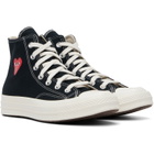 COMME des GARÇONS PLAY Black Converse Edition Chuck 70 OG Single Heart Sneakers