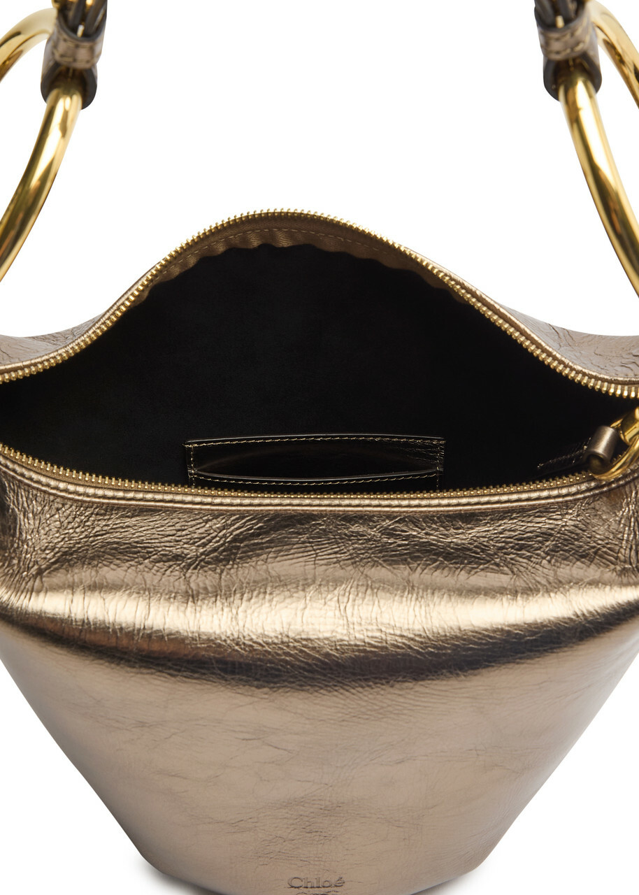 Chloe Bracelet Small Metallic Leather Shoulder bag - Metallic Silver - One Size