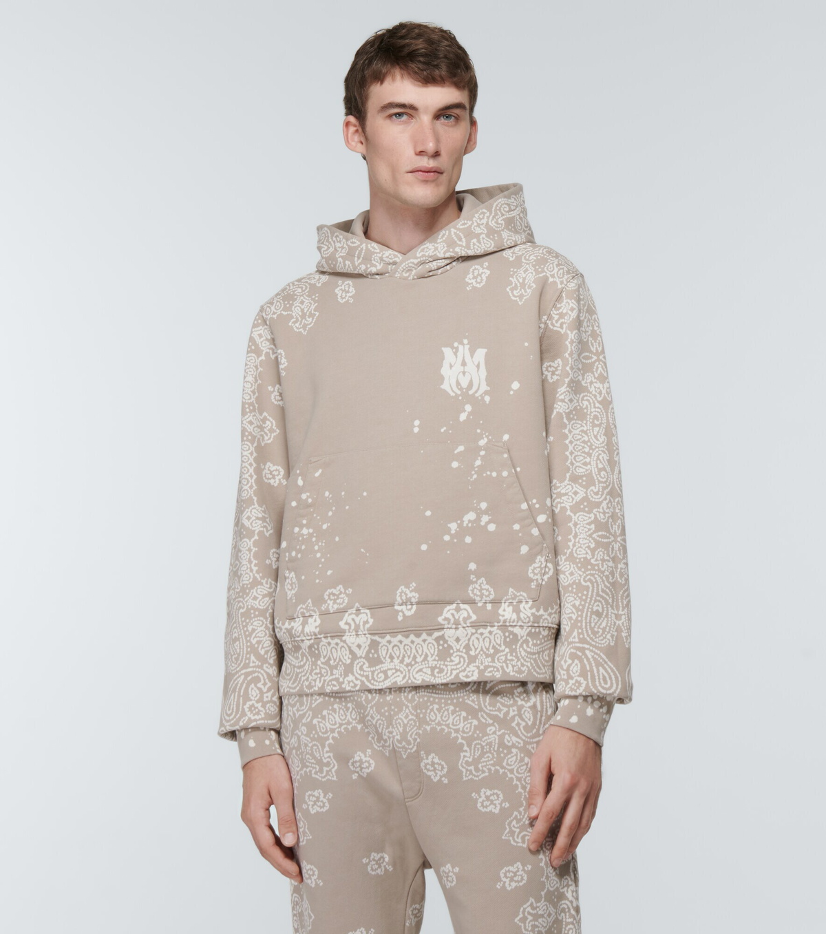 Amiri - Bandana cotton jersey hoodie