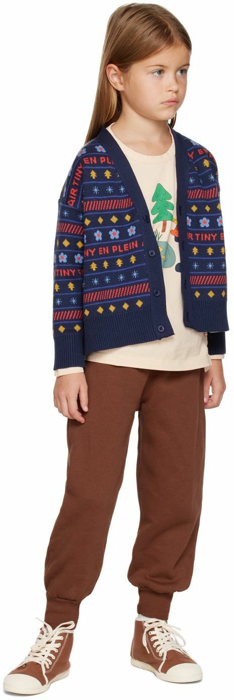 TINYCOTTONS Kids Brown 'Tiny' Lounge Pants