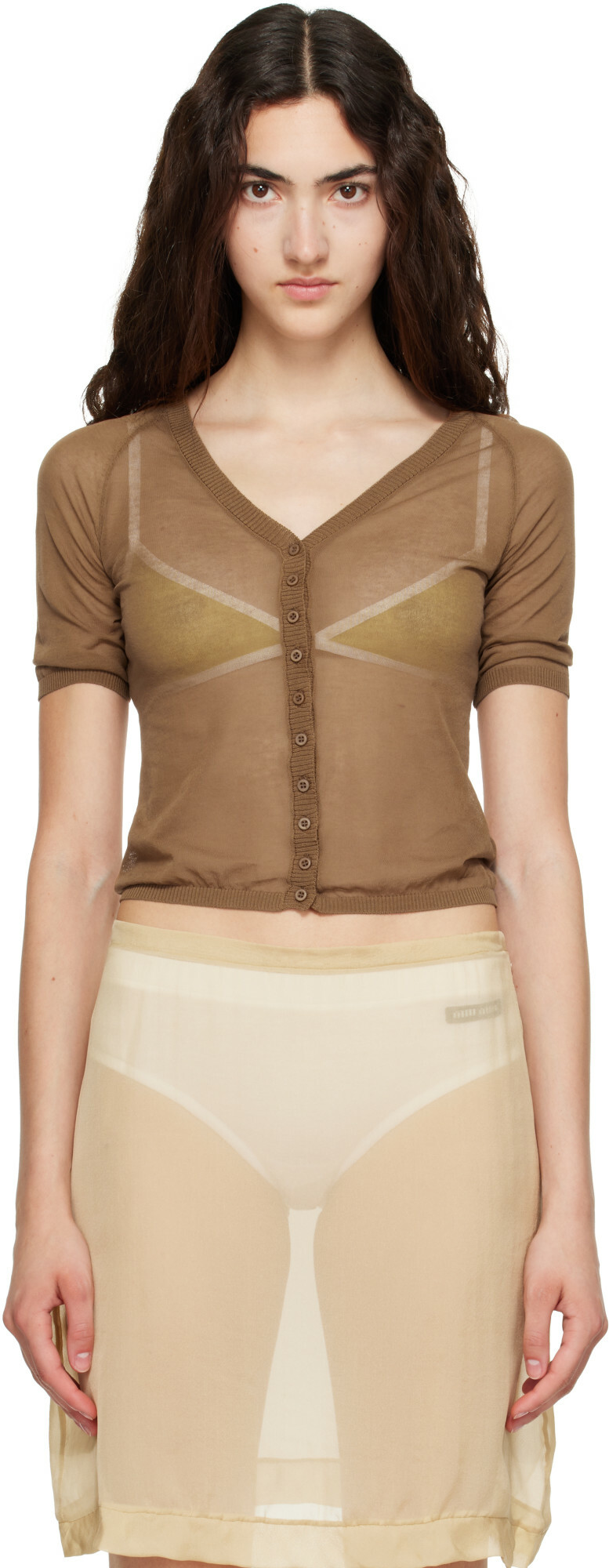 Paloma Wool Brown Nice Cardigan
