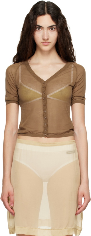 Photo: Paloma Wool Brown Nice Cardigan