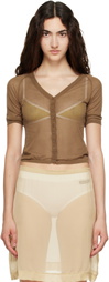 Paloma Wool Brown Nice Cardigan